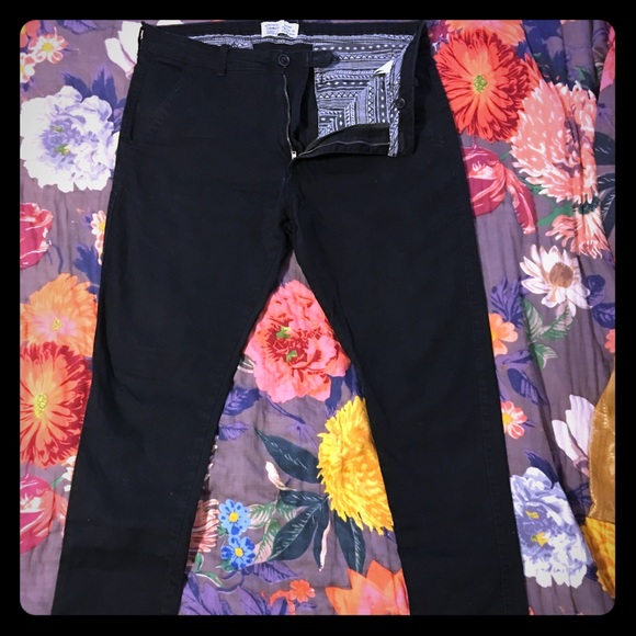 Springfield | Pants | Springfield Skinny Fit Black Chinos 38 | Poshmark